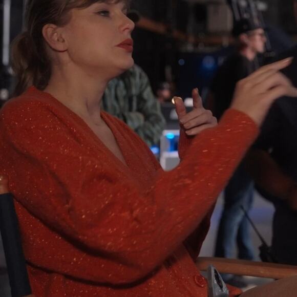 Taylor Swift Showgirl Orange Cable Knit Cardigan Sweater XL/2XL Box Set NEW Rare - Picture 15 of 16